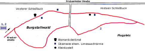 Wanderkarte: Limeswanderung Gunzenhausen
