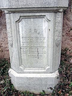 Grabstein des Salomon Hellmann
