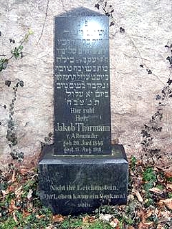 Grabstein des Jakob Thormann