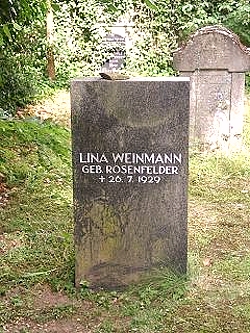 Grabstein der Lina Weinmann